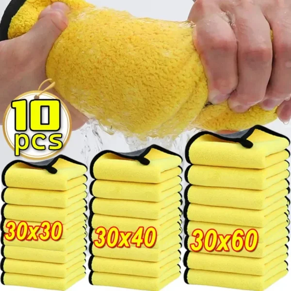 1/10 stücke Mikrofaser Reinigung Handtuch Auto Reinigung Tücher Professionelle Detaillierung Auto Trocknen Mikrofaser Handtuch Waschen Handtücher Zubehör