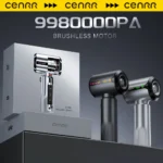 CENRR Neuer Auto-Staubsauger, kabellos, Mini, leistungsstarker tragbarer Hand-Autoreiniger, LED-Leistungsanzeige, Geschenklampe, Luftpistole, 7500 mAh