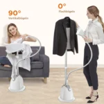 1800W Handdampfglätter mit 1,4L großem Wassertank, 40 Min. Dauerdampf, 32g/min Dampfleistung, 10-Loch-Düse, 10 Einstellmöglichkeiten 5