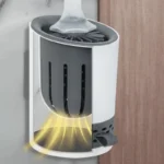 Nachfüllbares Toilettenbürsten-Set zur Wandmontage mit Halter, Silikon-TPR-Bürste für die Eckenreinigung, Badezimmerzubehör 5