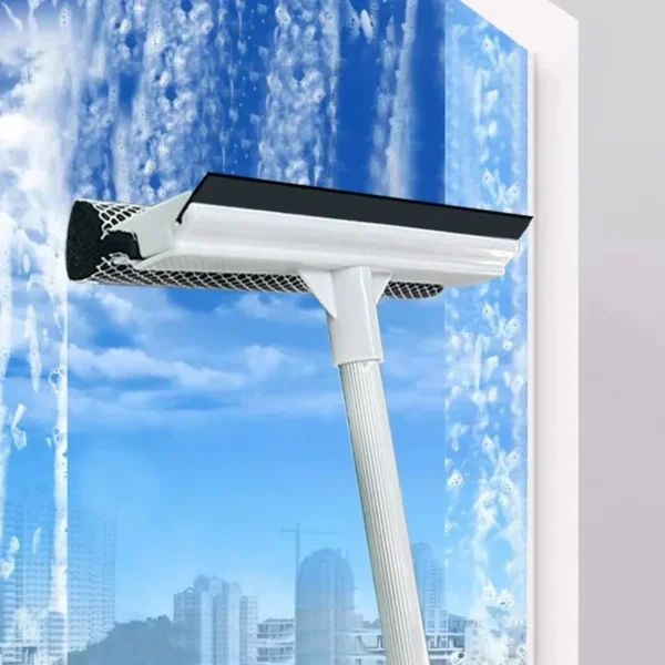 Fensterreinigungsbürste Badezimmerspiegel-Glaswischer Auto-Reinigungswerkzeug Schiebetür-Duschglas-Reiniger mit Verstellbarem Langem Griff