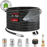 5 ~ 50 m Hochdruckreiniger Kanalisation Abfluss Wasser Reinigung Schlauch 5800PSI Hochdruck Rotierende Reinigung Düse Für Karcher Bosch Lavor