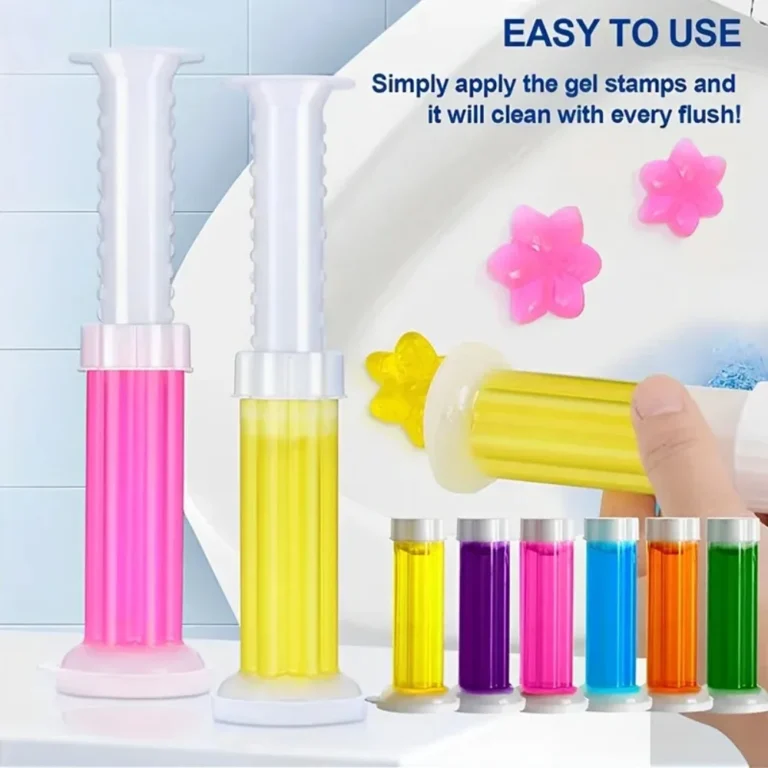 Blumenförmiges Toilettenreiniger-Gel, Toiletten-Deodorant-Gel, Lufterfrischer, aromatisches Blumenwaschmittel, Badezimmer-Duft-Reinigungswerkzeug 2