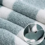 Gestreiftes Muster Handtuch Set weiches Gesicht Handtuch Badet uch schnell trocknende saugfähige Handtücher für Badezimmer 5