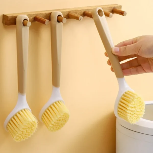 Küchen-Geschirrbürste mit langem Griff, Scheuerbürste für Pfannen, Töpfe, Reinigung der Küchenspüle, Geschirrwäscher, Geschirrspül-Reinigungswerkzeuge