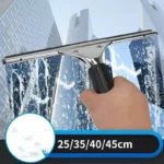 Haushalts-Glasreiniger mit Silikonklinge und Haken für Badezimmerspiegel, Auto, Dusche und Fenster