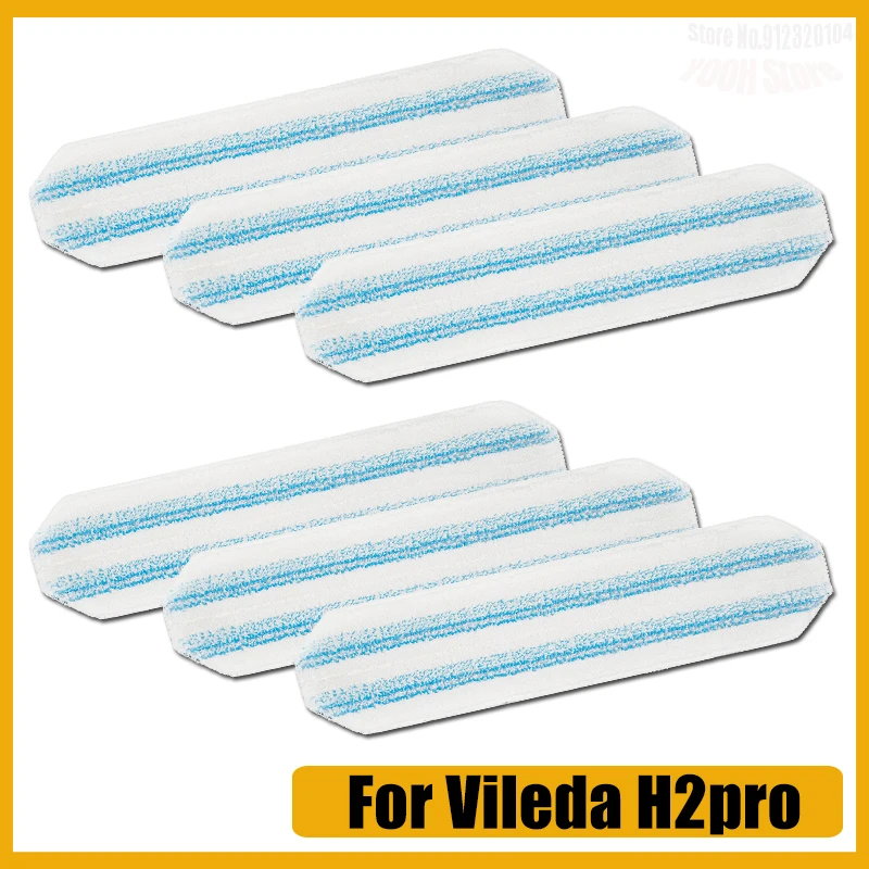 Für Vileda H2prO / O-Cedar H2prO Flaches Mopp-Pad, Lappen, waschbar, wiederverwendbar, Mikrofaser-Mopp-Pad, Ersatz-Zubehör
