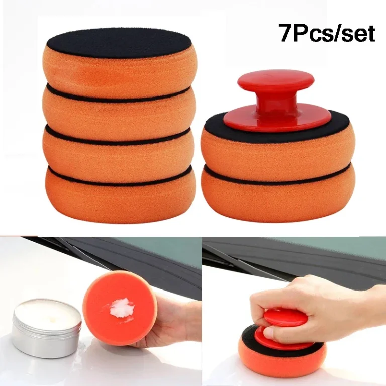 Auto wachs applikator pads mit rotem Griff, weichen Schwamm applikatoren, Schaum wachs pad zum Polieren und Reinigen von Autos