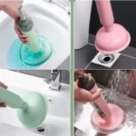 Silikon-Toilettenpumpe Hochdruckpumpe Anti-Verstopfungs-Abflussreiniger Rohrreinigungsgerät Badezimmer Küchenspüle Reinigungszubehör 3