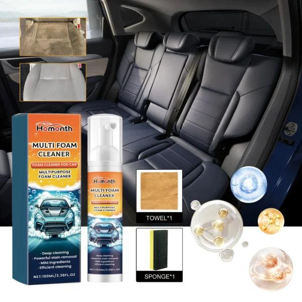 Mehrzweck-Schaumreiniger, Auto-Innenraum, Kunststoff, Leder, Sofa, Fleckenentfernung, Reinigungsspray, für Zuhause, Auto, Innenraum, Waschen, Wartung