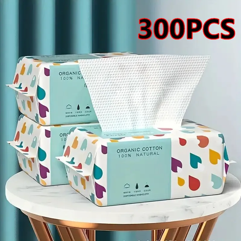 100/300PCS Einweg Dicke 100% Baumwolle Gesicht Handtuch Make-Up Weiche Entfernen Tücher Trockenen Reiniger Handtücher Für Hautpflege