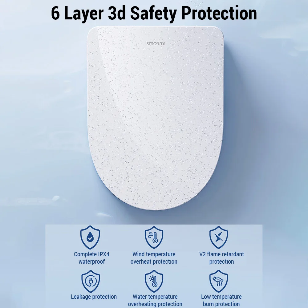 Intelligente Toilettenabdeckung, Heizung, Toilettenabdeckung, Reinigung, Körperreiniger, Deodorant, antibakteriell, Trocknung mit warmer Luft Intelligente Toilettenabdeckung, Heizung, Toilettenabdeckung, Reinigung, Körperreiniger, Deodorant, antibakteriell, Trocknung mit warmer Luft