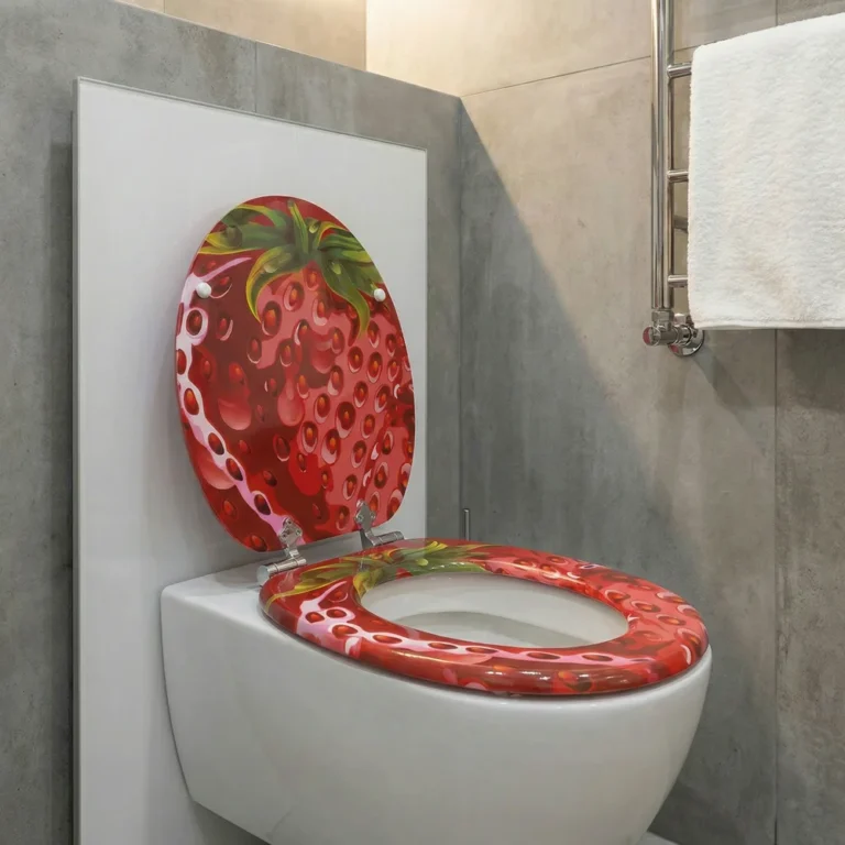 SAINOS WC-Sitz mit Soft-Close-Funktion, MDF-Holzkern, antibakteriell, oval, 370x430mm, Zinklegierungsscharnier, Tragfähigkeit bis 190 kg, einfache Montage