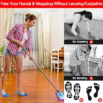Chenille Staub Mopp Hausschuhe Hause Boden Reinigung Wischen Schuhe Wasser Aufnahme Fuß Socken Mopp Kappen Multifunktions Reinigung Schuhe 3