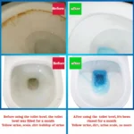Haushalts-Toilettenschüssel-Reiniger, blaue Blase, entklebend, leistungsstarke Fleckenentfernung, Stanzreiniger, Badezimmer, langlebiger Geruchsbeseitiger 2