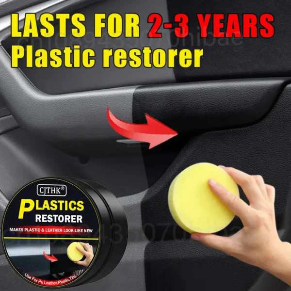 Auto Kunststoff Restaurator Auto Innen Panel Erneuerung Wachs Beschichtung Leder Kunststoff Gummi Polnischen Reparatur Auto Reconditioning Creme Pflege