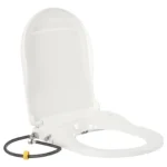 Toiletten-Bidet-Sitze, nicht elektrisch, mit selbstreinigenden Doppeldüsen, Bidet-Einsatz für Toilette mit weichem, geschlossenem Toilettensitz, Weiß 6