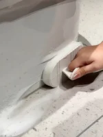 Flexibler Reinigungspinsel mit Biegsamem Schwamm für Küche & Bad, Schwer Erreichbare Bereiche, Spüle, Fliesen, Badewanne 3