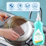 150 ml Topf- und Pfannenreiniger, Küchenreinigung, Gelreiniger für schwarzen Topfboden, zum Entfernen von schwarzem Kalk von schwarzen Töpfen aus Edelstahl 5