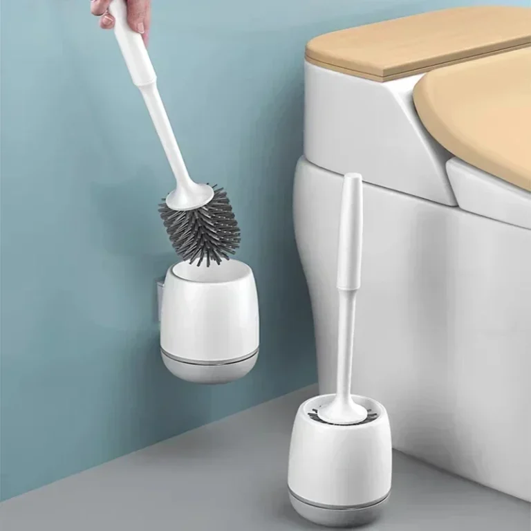 Tpr Silikon kopf Toiletten bürste Wand reinigungs bürste Lang griff Toiletten bürste Bad zubehör setzt Werkzeuge