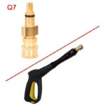 Hochdruckreiniger Schaumkanonen-Adapter 1/4 Zoll Schnellkupplung für Schaumlanze zu Kärcher Nilfisk Lavor Bosch Waschpistolen-Adapter 3