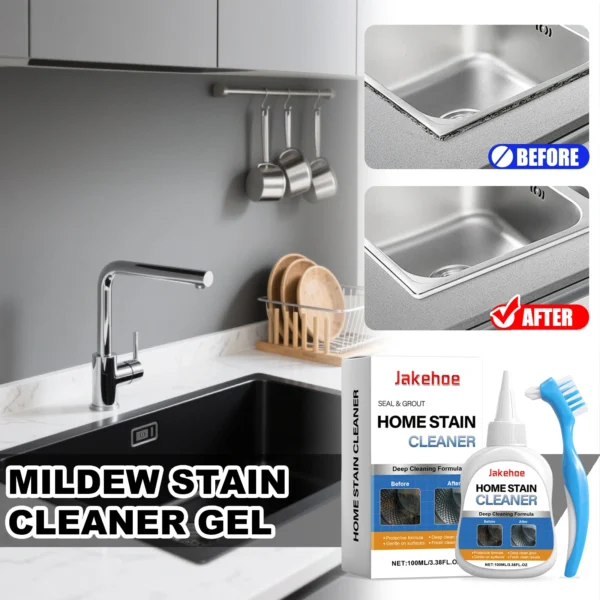 JAKEHOE Haushalt Schimmel Fleck Reiniger Gel Sets für Waschmaschine Wc Fliesen Badewanne Küche Waschbecken Entfernen Hartnäckige Form Flecken