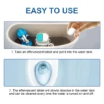 12 Stück Toilettenreinigungstabletten, Brausetabletten, frische Luft, leistungsstarke Entfernung von Urinflecken, Schmutz, tägliche Toilettenreinigungstabletten 6