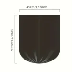 100/300/500PCS Schwarz Einweg Müll Tasche Roll-Up Kunststoff Müll Tasche für Haushalt Küche Badezimmer Reise 3