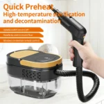 Podofo 2-in-1 Hochdruck-Dampfreiniger, mit 1,6 l Wassertank, handgehaltener Dampfreiniger, 3 einstellbare Geschwindigkeitsstufen, Haushaltsreinigungsgerät für Küche, Dunstabzugshaube, Auto, Smart-Jet-Reinigungsmaschine für Küchenmöbel, Böden, Badezimmer, Autos, Fenster 2