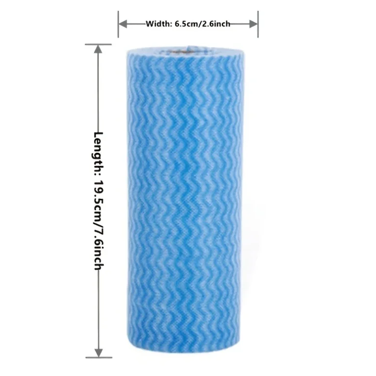 1/3 Rolle Vielseitige Vlies-Reinigungstücher Pack - Hochabsorbierende Polyester-Mischgewebe-Handtücher für Küche, Wohnzimmer, Außenbereich 2