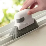 2-in-1-Rillenreinigungswerkzeug für Fensterrahmen, Türrillenreinigungsbürste, Reinigungswerkzeuge für Schiebetürschienen, handgehaltener Fugenreiniger