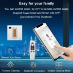 Roboter-Fensterreiniger ABIR WD8, Doppel-Wassersprühdüsen, Intelligenter Speicher, Hohe Vakuumsaugkraft, Lasersensor, Heim-Wand-Glasreinigungsroboter, APP-Steuerung 2