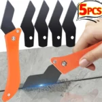 5/1 Stück Professionelles Fliesenfugen-Reinigungswerkzeug Wand- und Bodenfliesen-Fugenreiniger Mörtelreiniger Tapeten- und Farbschaber Messerklinge