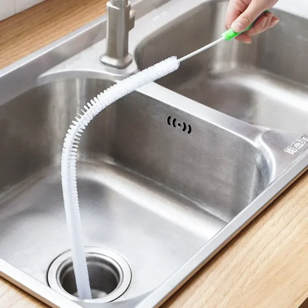 Rohr Baggerbürste Badezimmer Kanalisation Haarentfernung Waschbecken Reinigungsbürste 48/71 cm Abflussreiniger Biegsame flexible Reinigungswerkzeuge