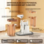 Grenintol C1 Teppichreiniger, 600W 25kPa Waschsauger, Tragbarer Polsterreiniger, Fleckenreiniger für Sofa, Auto, Teppich, Haustierflecken, Sprühextraktionsreiniger, Polsterreinigungsmaschine 3