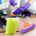 1-2-3-4PCS Multifunktions Boden Staub Reinigung Hausschuhe Schuhe Faul Wischen Schuhe Hause Boden Reinigung micro Faser Reinigung Schuhe 3