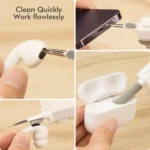 8-in-1-Reinigungsset, Computer-Tastatur-Reinigungsbürste, Kopfhörer-Reinigungsstift für Headset, IPad, Telefon, Reinigungswerkzeuge, Tastenkappen-Abzieher 4