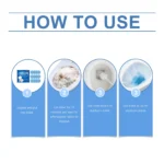 Sauerstoffbleiche, Toilettentabletten, Brausekraft für Flecken, Kalk, frischer Duft, Deodorant, nicht chlorene Formel, Tropfenflus 5