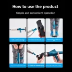 Hochdruck Air Drain Blaster Badezimmer Waschbecken Kanalisation Abfluss Verstopfen Entferner Werkzeuge Edelstahl Wc Kolben Pipeline unclogger 2
