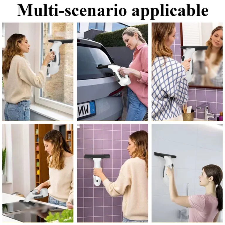 Elektrischer Fensterstaubsauger-Set mit Sprühflasche & Mikrofaserpad, Kabelloser Staubsauger, Handstaubsauger Kabelloses Gerät 2