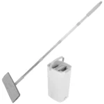 Flachmop und Eimer Set mit Edelstahlrahmen und Waschbaren Mikrofaser-Pads für Nass- und Trockenbodenreinigung von Fliesen, Holz und Teppich 5