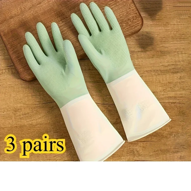 3 Paar Küchenhandschuhe und Geschirrspülhandschuhe sind langlebig und eignen sich zum Geschirrspülen, Reinigen und für den Haushalt.