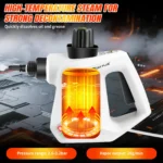 3800W Hochdruck-Dampfreiniger (Auto-Reiniger) - IPX4, 2,5m Kabel, Dampfkannone+9-teilig zum Entfernen von Flecken auf verschiedenen Oberflächen 5
