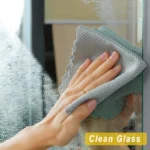 Effizientes Glasreinigungstuch Spiegelreinigungstuch Saugfähige Küchentücher 25x25cm Geschirrtuch zum Abwaschen und Abwischen von Glas 3