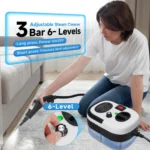 Dampfreiniger, tragbar, für mehrere Oberflächen geeignet, für den Hausgebrauch, geeignet zum Reinigen von Küchen, Badezimmern, Glas und Autos. 2