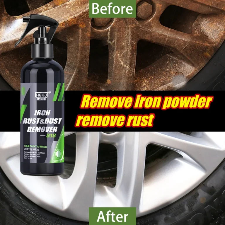 HGKJ Autolack & Rad Eisenpartikel Pulverreinigung Super Rost Staubentferner Spray Metalloberfläche Defender Auto Felgenreiniger 2