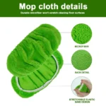 2 Stück Flachmopp-Ersatztuchabdeckung, wiederverwendbar, Mikrofaser-Reinigungspad, Mopptücher für Swiffer Kehrmaschine, XL-Zubehör 3