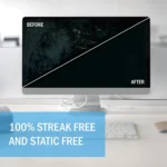 Bildschirmreiniger-Spray- und Tuchset – sicher für LED-, LCD-, OLED-Fernseher, Monitore, Laptops und Auto-Displays – streifenfreie Reinigungslösung 4