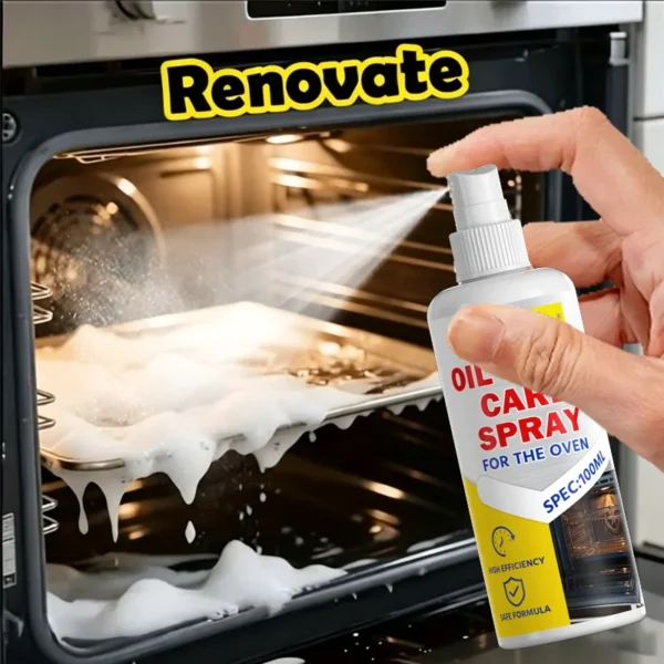 Farienne Küchen-Schaumreiniger-Spray, Hochleistungs-Ölfleckenentferner für Herd, Backofen & Dunstabzugshaube, Nicht Abwaschbarer Fettlöser