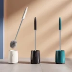 1set Silikon Kopf Wc Pinsel Schnell Entleeren Sauber Werkzeug Wand-Montage Oder Boden-Stehende Reinigung Pinsel Bad zubehör